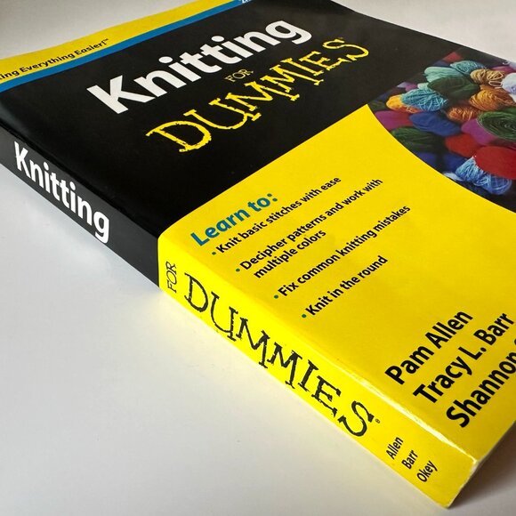 SOLD—Knitting for Dummies 2nd Edition 2008 by Allen, Barr & Okey - Picture 4 of 4